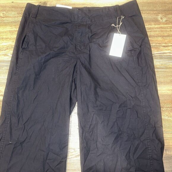 Women's Mid-Rise Relaxed Straight Leg Chino Pants - A New Day Navy Size 14. U - Picture 1 of 9